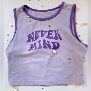 Crop Purple Tank